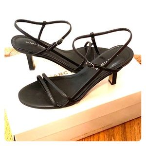Marc Fisher Quinne Barely-There Sandals Black